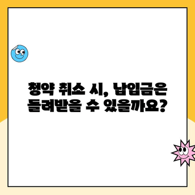 청약 취소, 주택 청약 관련 궁금증 해결! 질문과 답변 총정리 | 청약, 취소, 주택, FAQ