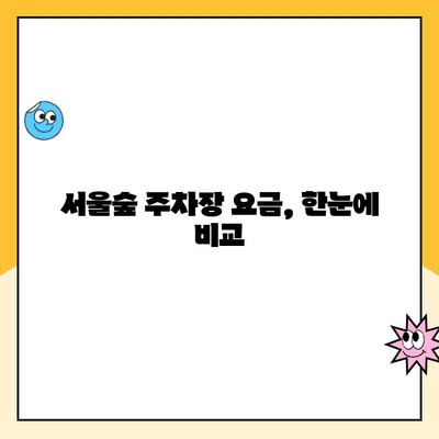 서울숲 주차 꿀팁| 5곳 주차장 요금 비교 & 무료 주차 정보 | 서울숲, 주차, 주차장, 주차요금, 무료 주차