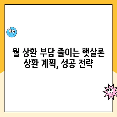 햇살론 서민 대출, 꼼꼼하게 이용하고 상환하는 방법 | 대출 자격, 금리, 상환 계획, 성공적인 관리