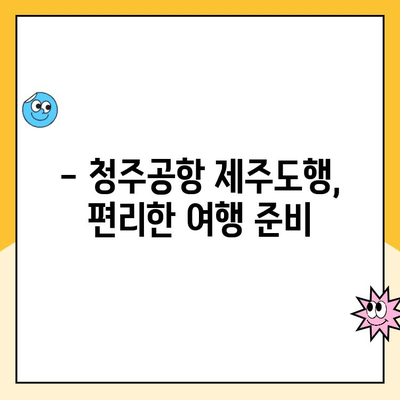 청주공항 제주도행| 주차장 요금 & 국내선 맛집 정보 | 여행 준비, 주차, 식사