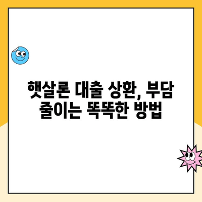 직장인 햇살론 대출 금리 낮추는 꿀팁| 최저 금리 받는 방법 총정리 | 햇살론, 대출 금리, 금리 인하, 대출 상환