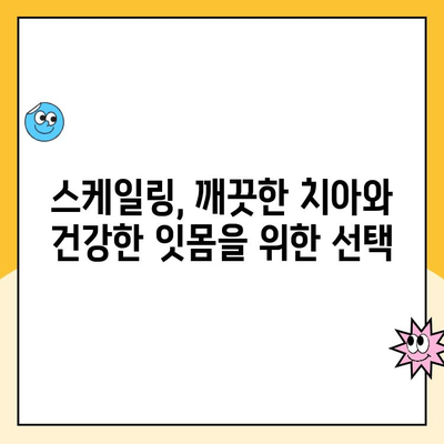 간석동 치과 스케일링| 잇몸 건강 지키는 필수 관리 | 사전 예방, 치주 질환 예방, 전문 치과 추천