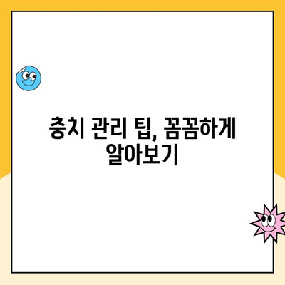 치과 충치| 증상, 원인, 치료 옵션 | 완벽 가이드| 충치 예방 및 관리 팁