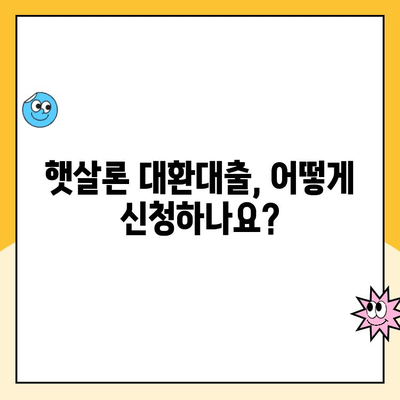 햇살론 대출 신청 조건| 고금리 대환대출 비교 분석 & 주의 사항 | 대환대출, 금리 비교, 신청 자격, 주의점