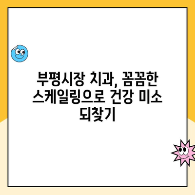 부평시장 스케일링을 안 하면? 😱 치아 건강에 미치는 영향 | 치석 제거, 잇몸 질환, 구취, 부평시장 치과