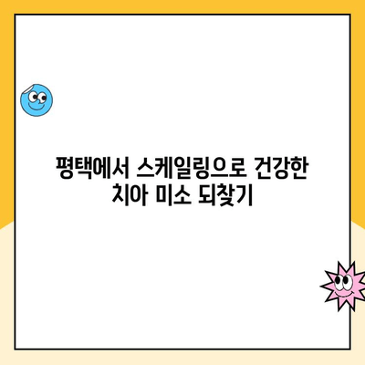 평택 치과 스케일링, 발치 걱정 끝! 꾸준한 관리로 건강한 치아 지키기 | 평택, 스케일링, 치아 건강, 발치 예방