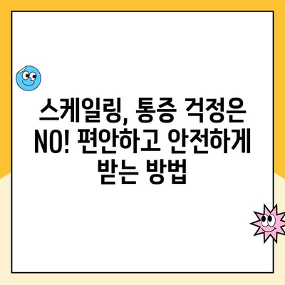 의정부 치과 전문가가 알려주는 똑똑한 스케일링 관리법 | 치아 건강, 치주 질환 예방, 스케일링 주기