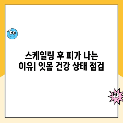 수원 인계동 치과 스케일링 후 피가 나는 이유? 발치 가능성은? | 치주질환, 잇몸 건강, 치과 진료