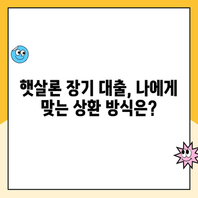 햇살론 맞춤형 장기 대출, 나에게 딱 맞는 은행 찾기 | 신용등급별 추천, 금리 비교, 대출 조건 꼼꼼히 살펴보기