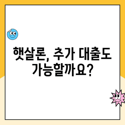 햇살론 대출 신청부터 추가 대출까지 완벽 가이드 | 신청 방법, 자격 조건, 추가 대출 안내