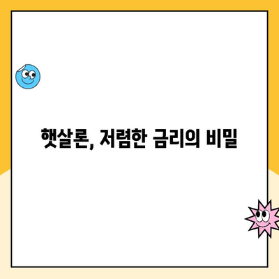 햇살론 대출 조건, 금리, 자격 완벽 정리| 신청부터 대환까지 | 서민금융, 저금리대출, 대출상담
