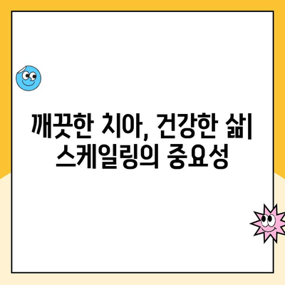 건강한 치아를 위한 필수 관리법| 주기적인 스케일링의 중요성 | 치아 건강, 스케일링, 치주 질환 예방