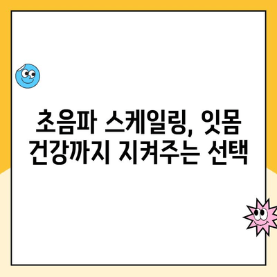 광주 치과 초음파 스케일링으로 간편하게 관리하는 구강 건강 | 스케일링, 치석 제거, 구강 관리 팁