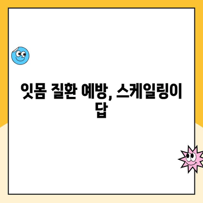 건강한 잇몸을 위한 스케일링, 언제 받는 게 좋을까요? | 치과, 잇몸 건강, 스케일링 주기, 잇몸 질환 예방