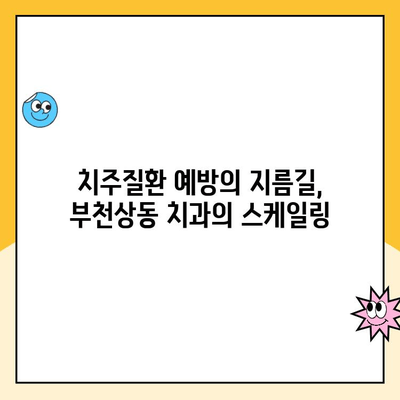 부천상동 치과, 연 1회 스케일링으로 발치 위험 줄이세요! | 치주질환 예방, 건강한 치아 관리