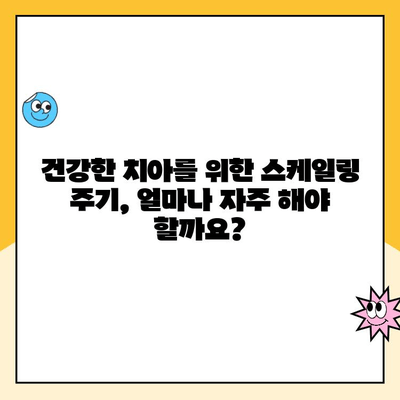 첨단지구 스케일링| 건강한 치아를 위한 주기적 관리 가이드 | 치아 건강, 구강 관리, 잇몸 질환 예방