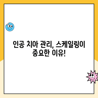 의정부 인공 치아 스케일링, 건강하게 관리하는 방법 | 인공 치아 관리, 스케일링, 치주염 예방, 의정부 치과