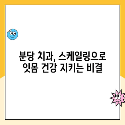 분당미금치과 스케일링으로 발치 예방하고 건강한 치아 유지하기| 잇몸 건강 지키는 핵심 가이드 | 스케일링, 잇몸 질환, 치아 건강, 분당 치과, 미금 치과