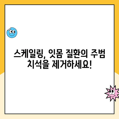 스케일링이 잇몸 건강에 미치는 놀라운 효과 | 잇몸 질환 예방, 치아 건강 관리, 스케일링의 중요성