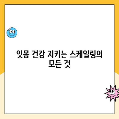 스케일링 종류 비교분석| 나에게 맞는 스케일링 선택 가이드 | 치아 건강, 치석 제거, 잇몸 질환 예방