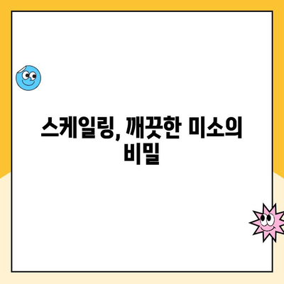 건강한 미소를 위한 필수 관리| 정기적인 스케일링의 중요성 | 치아 건강, 구강 관리, 치과 진료