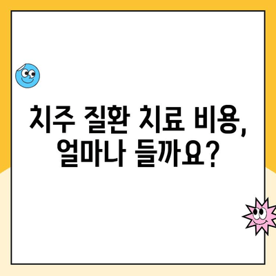 치주 질환 치료 계획별 예상 비용 가이드 | 치주 질환, 치료 비용, 치료 계획, 치과