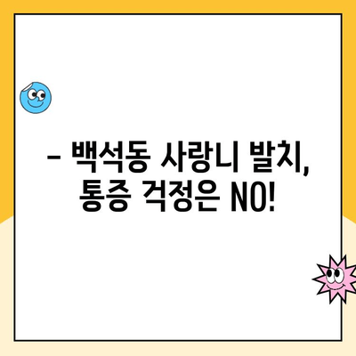 백석동 사랑니 발치, 비용 궁금하시죠? | 치과, 발치 가격, 상담