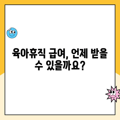 육아휴직 급여, 이체 일정과 기준액 한눈에 확인하세요! | 육아휴직, 급여, 이체, 기준액, 확인