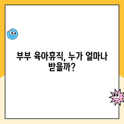 부부 육아휴직 급여 몰아주기, 최대 혜택 받는 방법 | 육아휴직, 급여 지원, 부부 공동육아