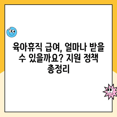 남자 육아휴직, 기간과 급여 고민 해결| 알아두면 도움 되는 모든 것 | 육아휴직, 급여, 지원 정책, 꿀팁