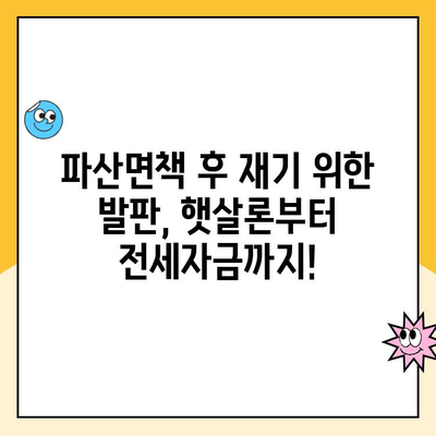 파산면책 후에도 가능한 대출| 햇살론, 전세자금, 중고차 할부까지! | 파산면책, 대출, 금융, 재기