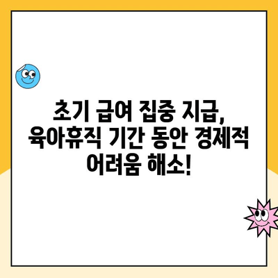 부부 육아휴직, 초기 급여 집중 지급| 알아야 할 모든 것 | 육아휴직, 급여, 지원 정책, 팁