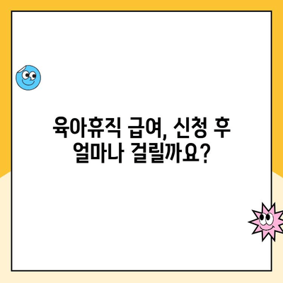 육아휴직 급여 신청, 이렇게 하면 됩니다! | 상세 가이드 & 처리 기간