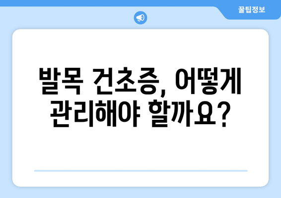 발목 건초증 극복을 위한 발목 강화 운동| 힘과 안정성 회복 가이드 | 발목 통증, 재활 운동, 운동 방법, 효과