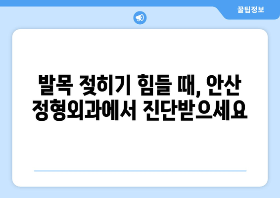 안산 족저 근막염| 발목 젖히기 곤란, 이렇게 해결하세요! | 족저근막염, 발목 통증, 안산 정형외과