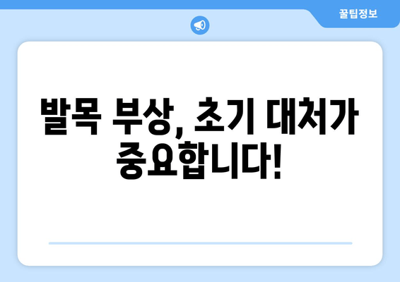 발목 부상, 붓기, 통증, 염좌, 골절 대처법| 완벽 가이드 | 발목 부상, 응급처치, 치료, 재활